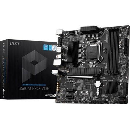 MSI B560M Pro-VDH Desktop Motherboard Socket LGA-1200 Micro ATX (Refurbished)