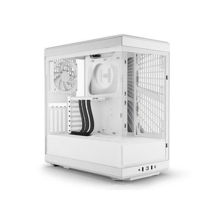 Hyte Y40 Modern Aesthetic Panoramic Mid Tower ATX Case Snow White