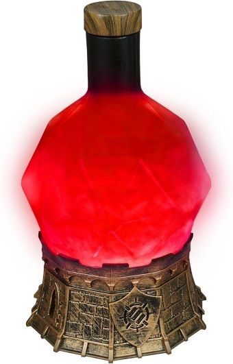 ENHANCE Gaming Sorcerer s Mana Potion Light with Swirling Mystical Brew  Potion Bottle Light (Red)