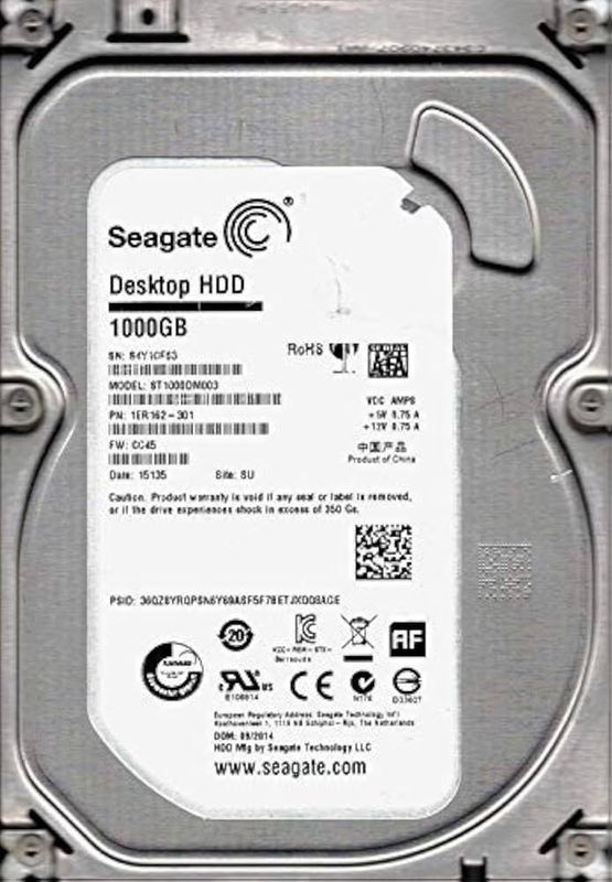 Seagate Barracuda 1TB HDD 7200 RPM 64MB Cache (Refurbished)