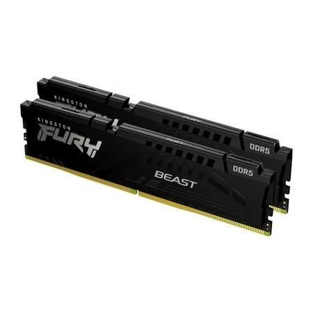 Kingston Fury Beast 64GB (2 x 32GB) 288-Pin PC RAM DDR5 4800 Desktop Memory Model KF548C38BBK2-64 (Open Box)