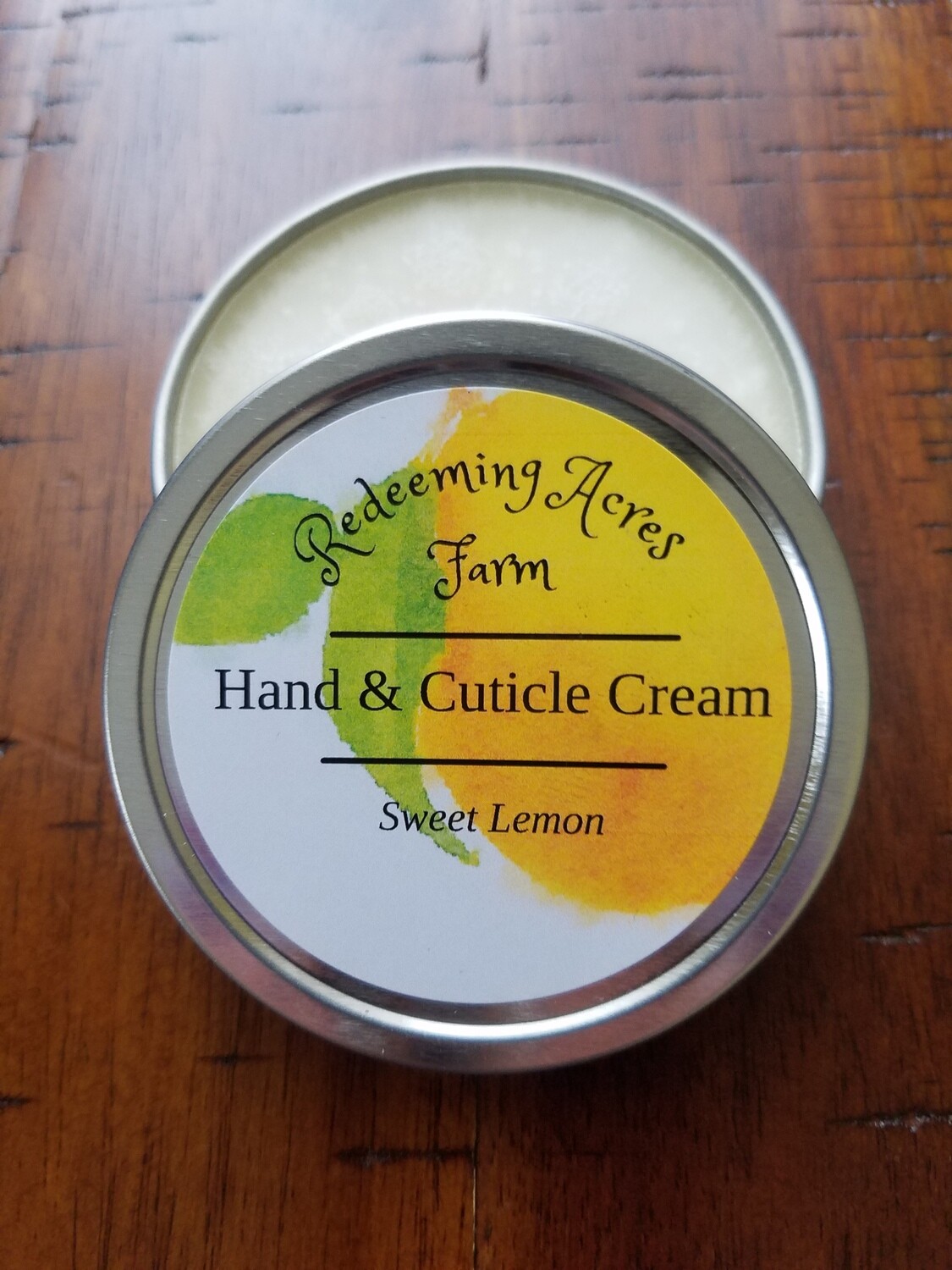 SWEET LEMON HAND &amp; CUTICLE CREAM TIN