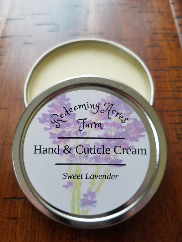 SWEET LAVENDER HAND &amp; CUTICLE CREAM TIN