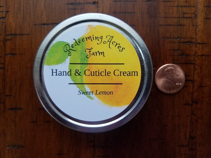 SWEET LEMON HAND &amp; CUTICLE CREAM TIN