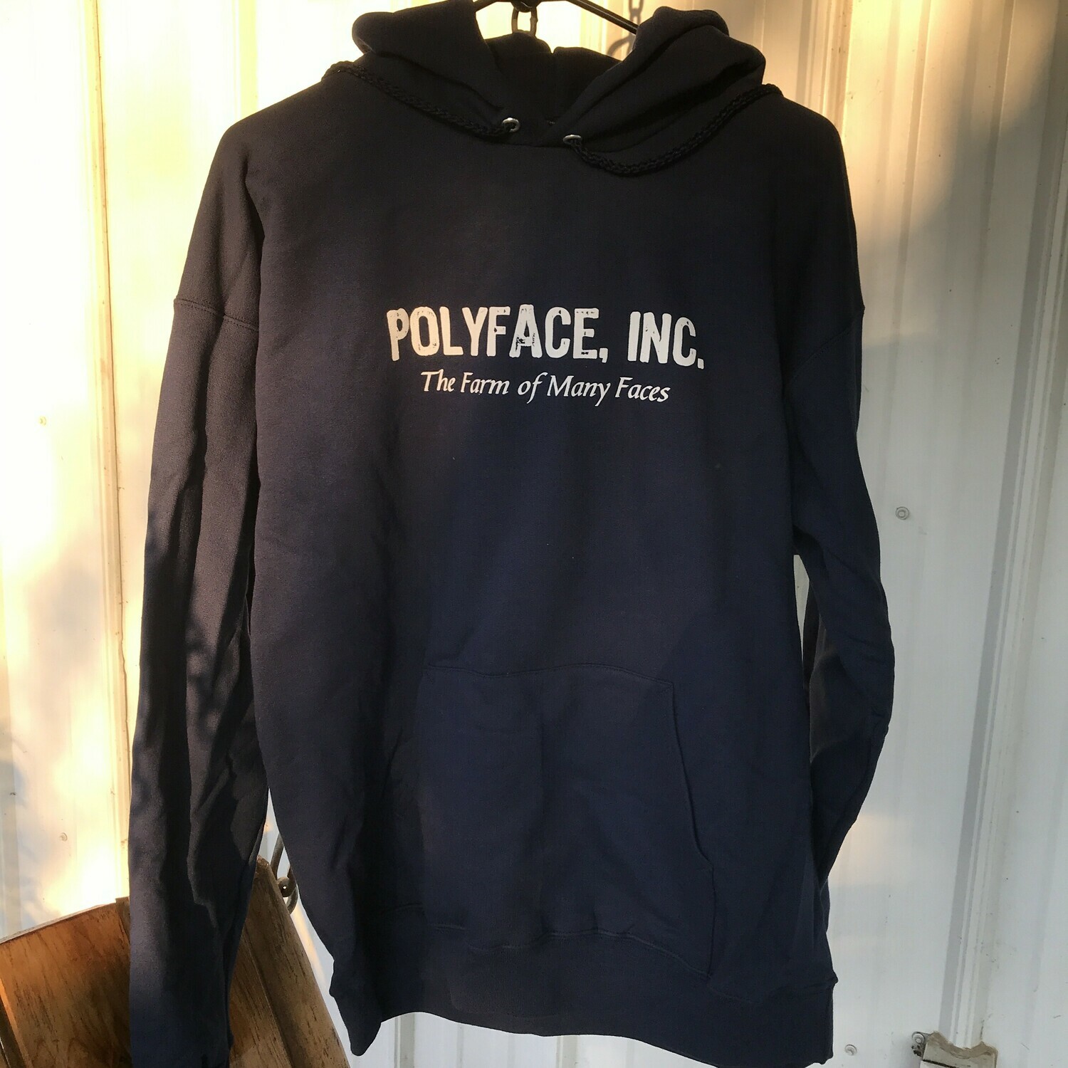 HOODIE- Polyface Farm Signature (Navy)