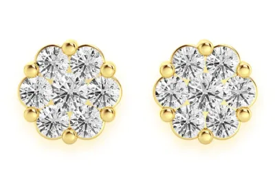 LUXURY DIAMOND &amp; GOLD STUD COLLECTION