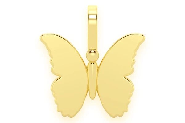 BUTTERFLY PENDANT 14K SOLID GOLD