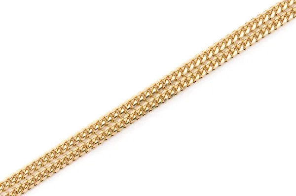 2.5MM MIAMI CUBAN 14K SOLID GOLD CHAIN-BRACELET