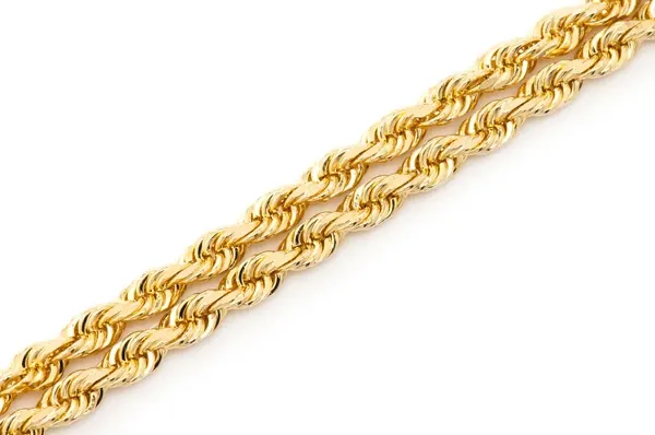 3.5MM ROPE 14K SOLID GOLD CHAIN - BRACELET