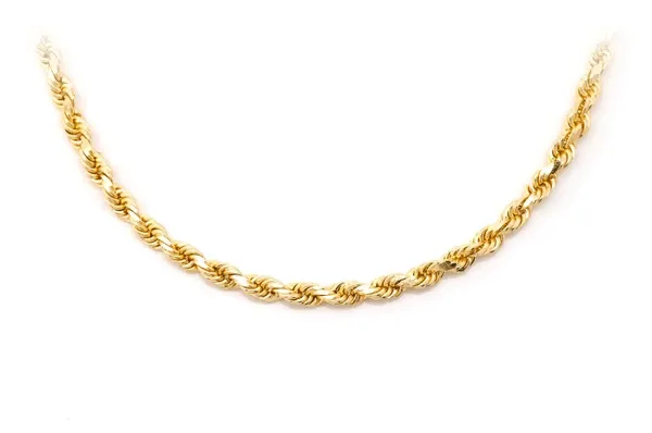 3MM ROPE 14K SOLID GOLD CHAIN