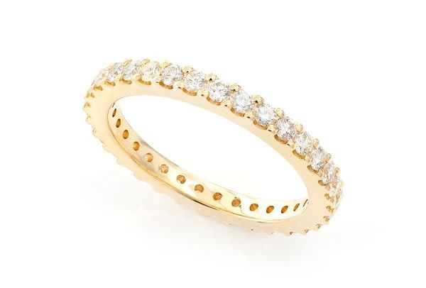 ETERNITY DIAMOND BAND 14K SOLID GOLD 0.85CTW