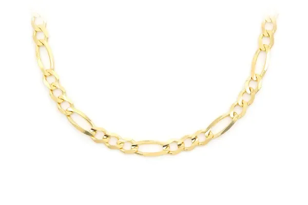 4.5MM FIGARO CHAIN 14K SOLID GOLD