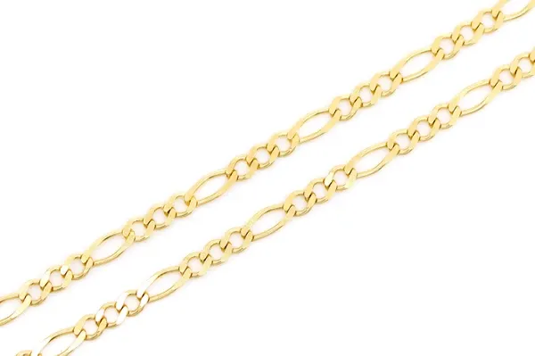 3MM FIGARO CHAIN 14K SOLID GOLD - BRACELET