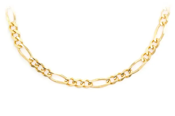 4MM FIGARO CHAIN 14K SOLID GOLD