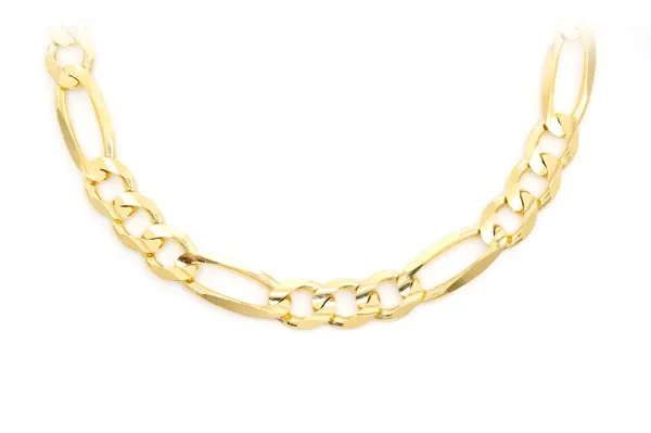 6MM FIGARO CHAIN 14K SOLID GOLD