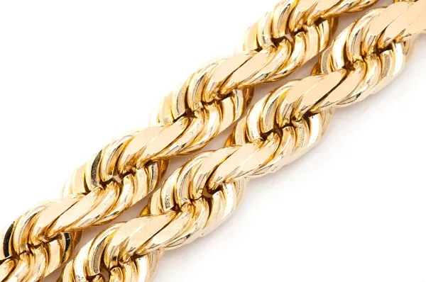 8MM ROPE 14K SOLID GOLD CHAIN - BRACELET