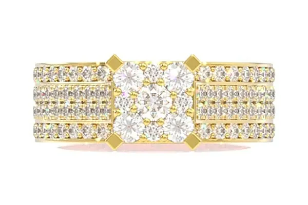 1.20CTW ROUND HALO - DIAMOND ENGAGEMENT RING - ALL NATURAL