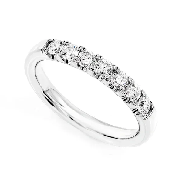 DIAMOND SCALLOP BAND RING 14K SOLID GOLD 0.50CTW