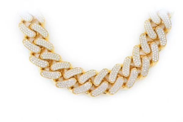 17MM MIAMI CUBAN LINK NECKLACE 14K 26.10CTW