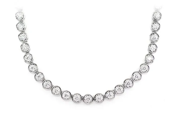 BEZEL SET MIRACLE DIAMOND TENNIS BRACELET 14K SOLID GOLD 9.50CTW