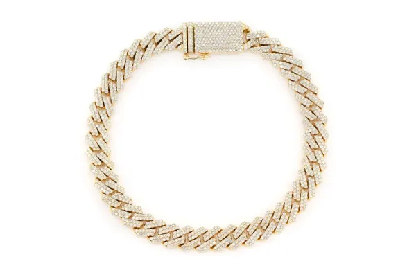 9MM RAISED MIAMI CUBAN LINK DIAMOND BRACELET 14K SOLID GOLD 5.50CTW