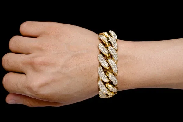 22MM MIAMI CUBAN DIAMOND BRACELET 14K SOLID GOLD 22.00CTW