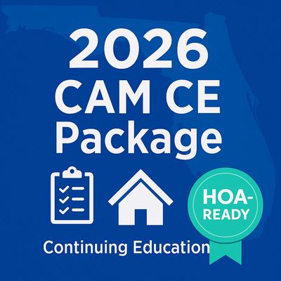 CAM CE Renewal Package 2026