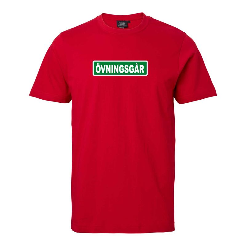 T-shirt med tryck "Övningsgår"