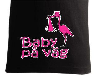 T-shirt med tryck "Baby på väg"