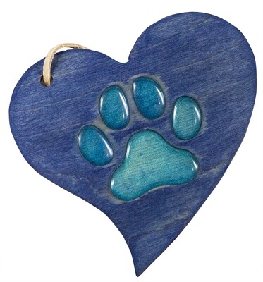 Wooden Paw ornament