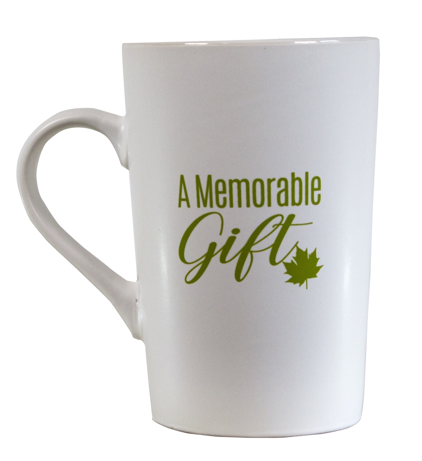 Large sturdy mug with A Memorable Gift logo