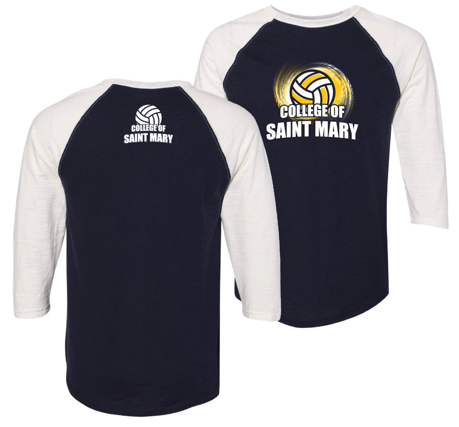 CSM Volleyball 3-Qtr Sleeve Tee