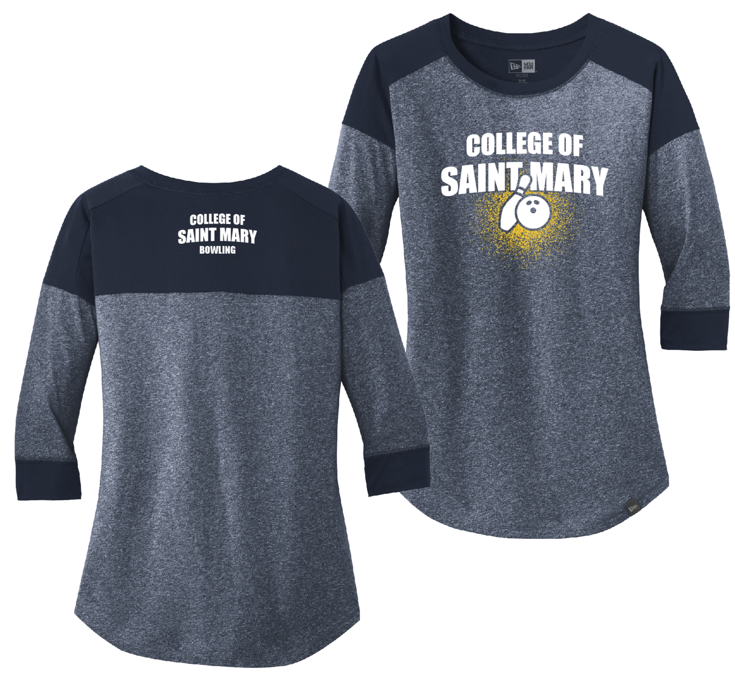 CSM Bowling Ladies 3/4-Sleeve Raglan Tee