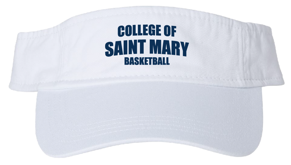 CSM Basketball White Visor