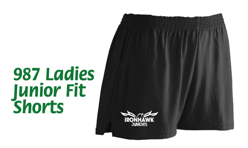 (08) Ironhawk Womens Trim Fit Jersey Shorts (987)