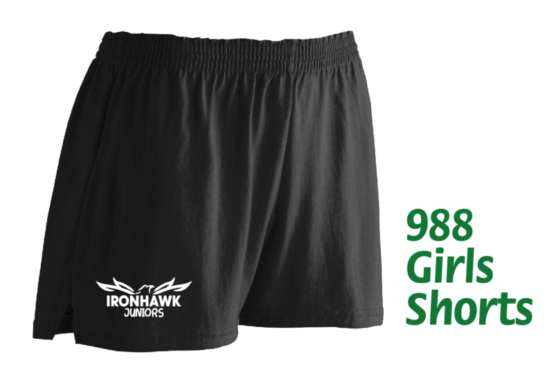 (07) Ironhawk Girls Trim Fit Jersey Shorts (988)