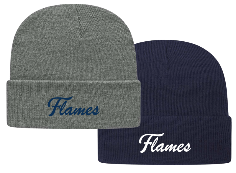 (09) Flames Golf 12&quot; Cuffed Beanie