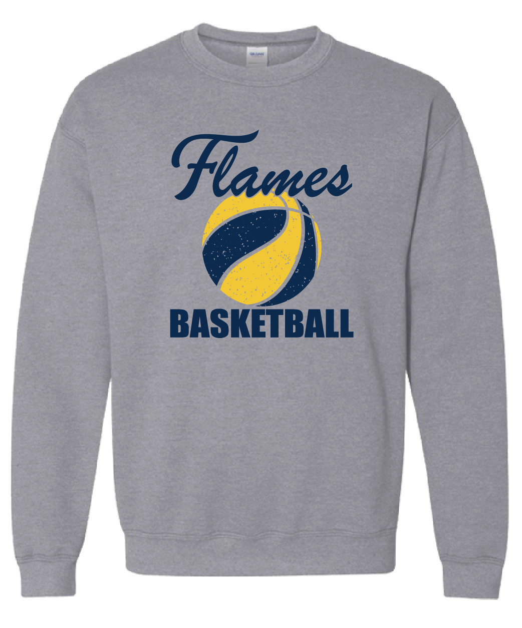 (03) Flames Bkb Pullover Crewneck (18000)