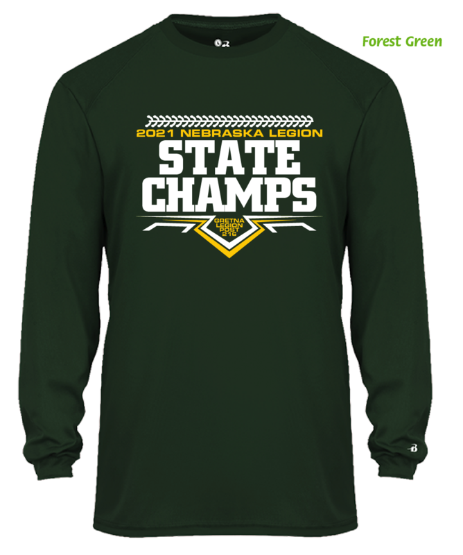 (04) Gretna Legion Baseball Long Sleeve Performance Tee