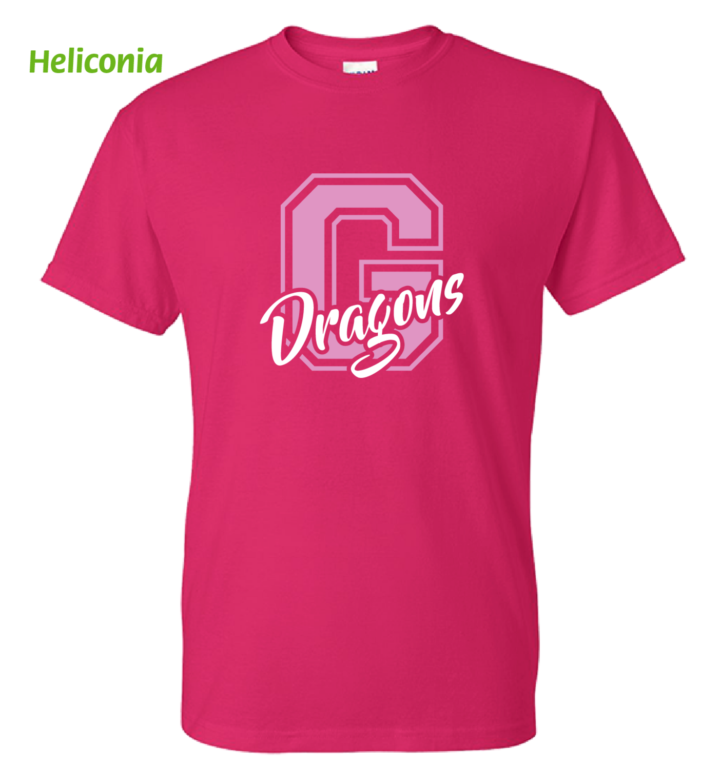 (D02-P) Dragons PINK OUT Short Sleeve Tee