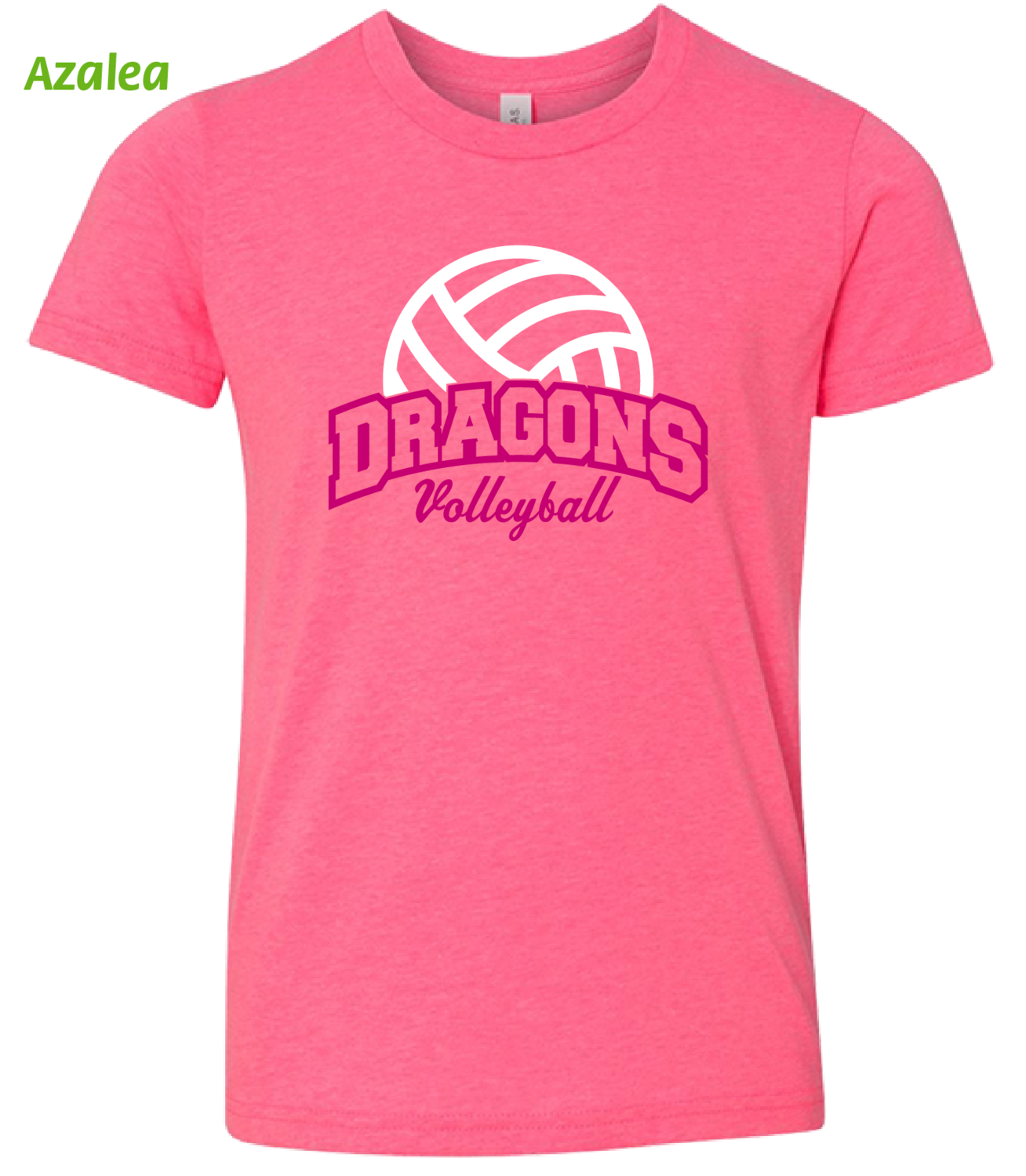 (D75-P) Dragons Volleyball PINK OUT Short Sleeve Tee
