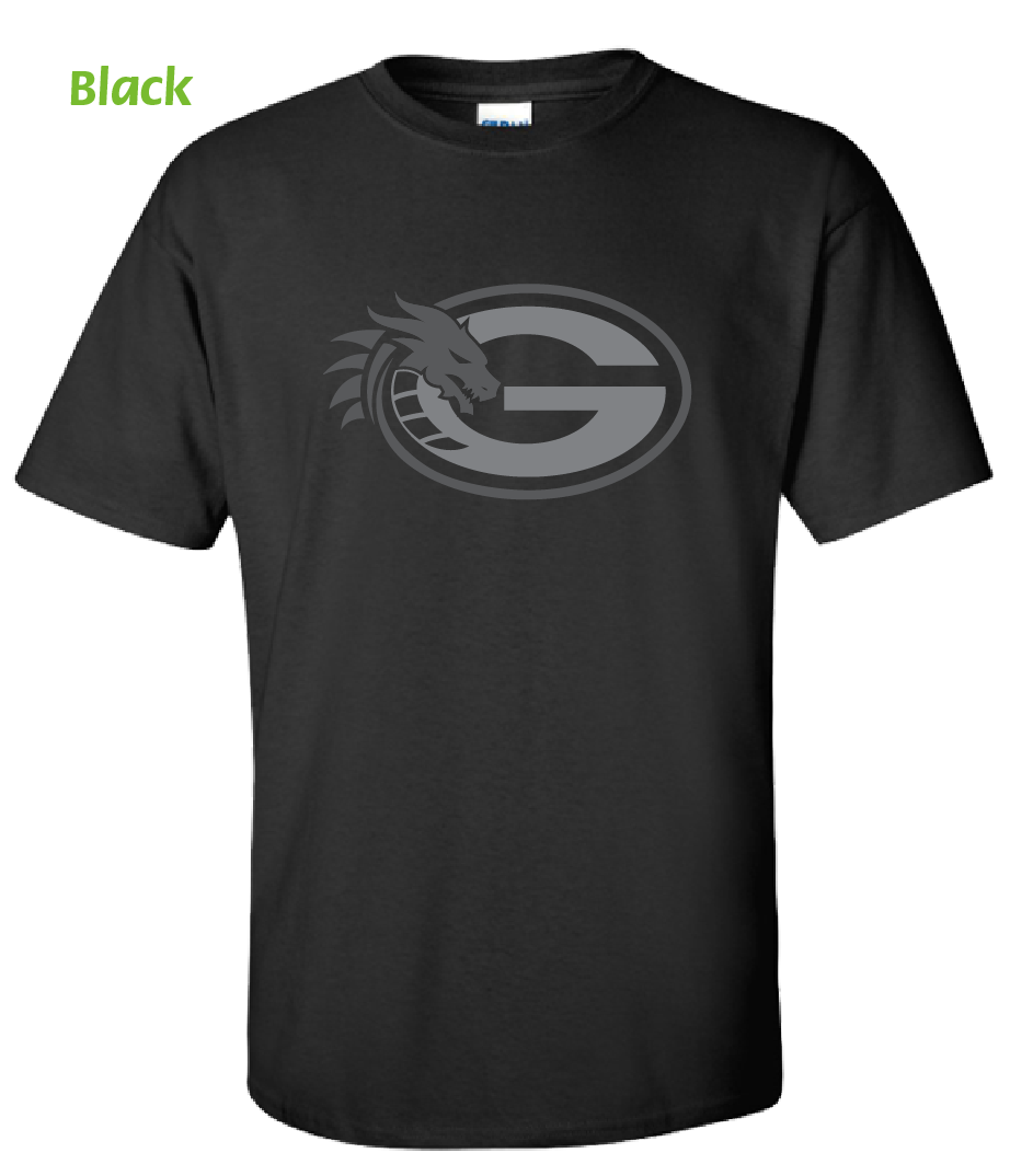 (D04-K) Dragons BLACK OUT Short Sleeve Tee