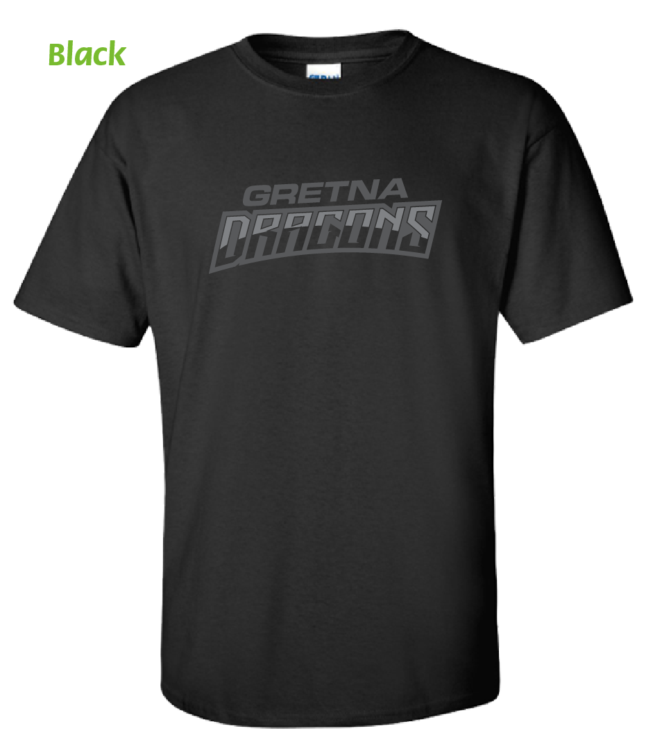 (D06-K) Dragons BLACK OUT Short Sleeve Tee
