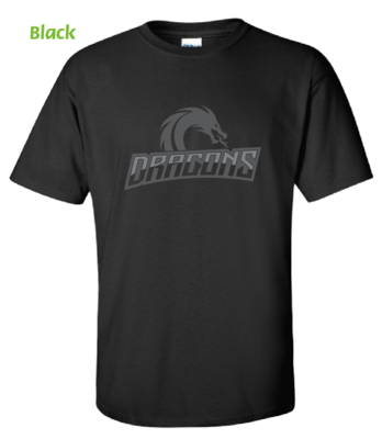 (D05-K) Dragons BLACK OUT Short Sleeve Tee