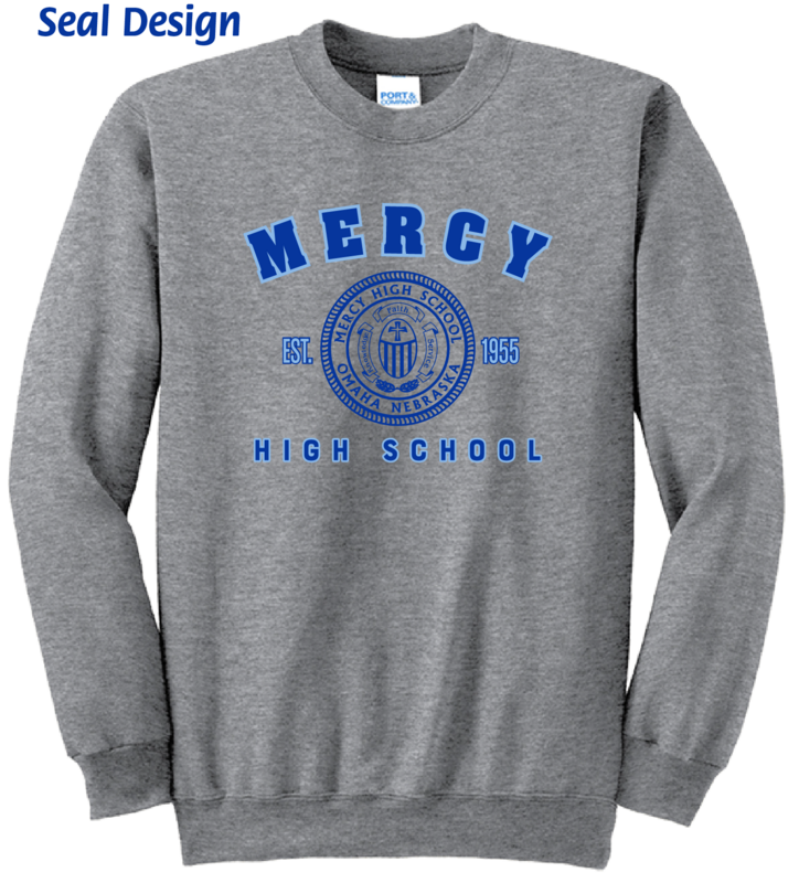 (01) Mercy Seal Design Crewneck