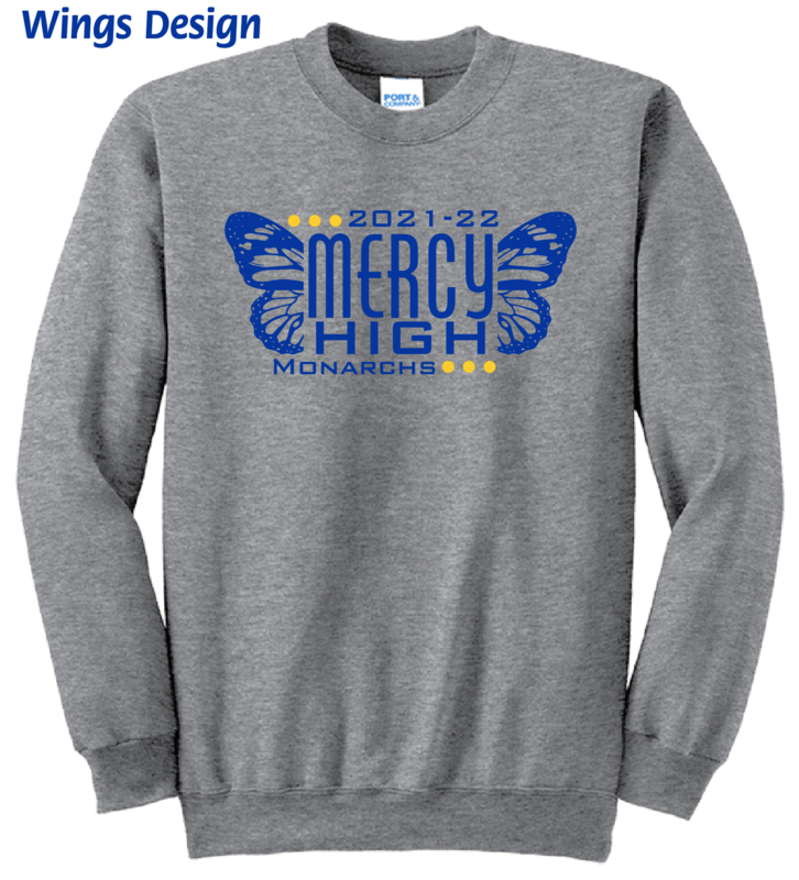 (02) Mercy Wings Design Crewneck