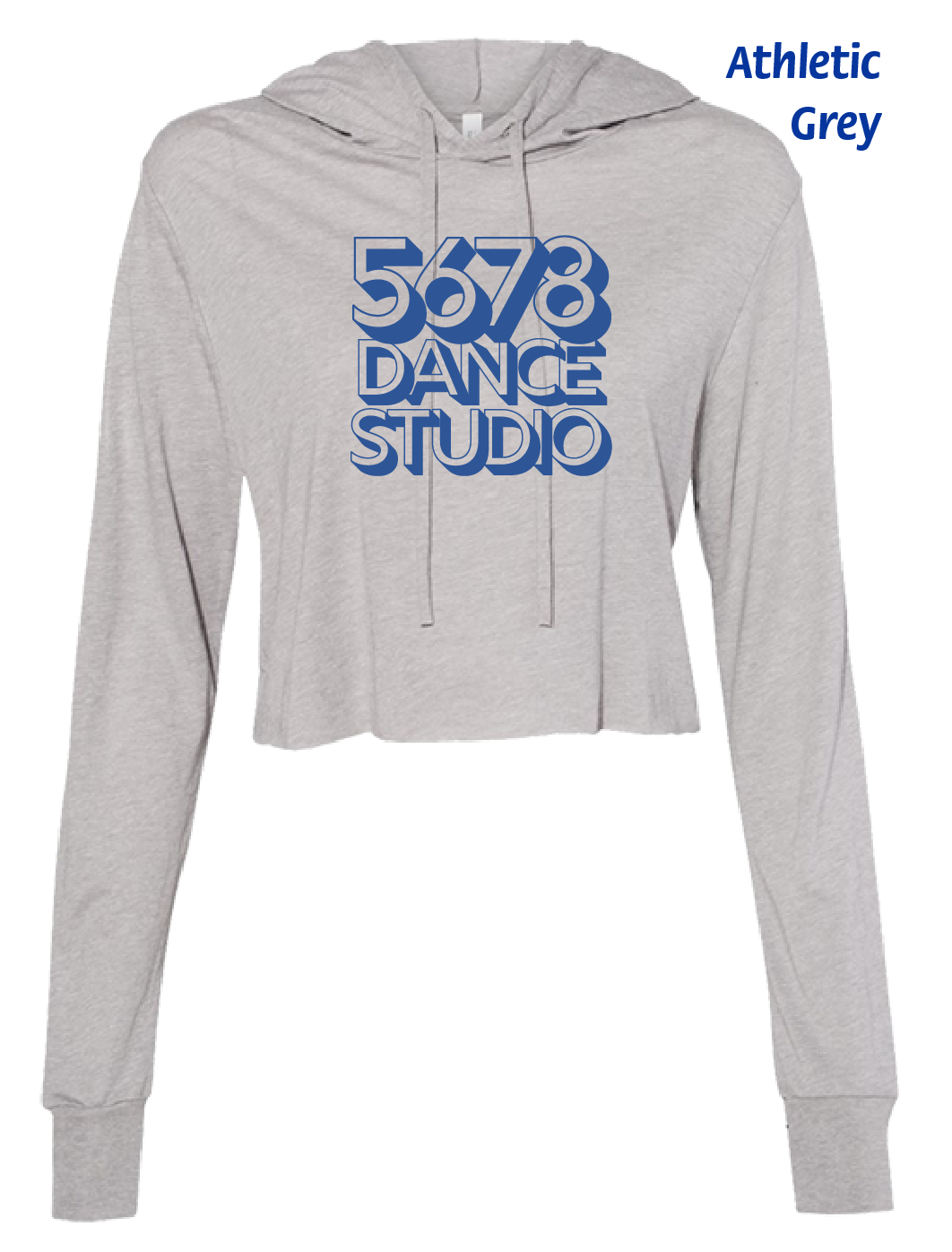 (09) 5678 Dance TriBlend Cropped Long Sleeve Hoodie