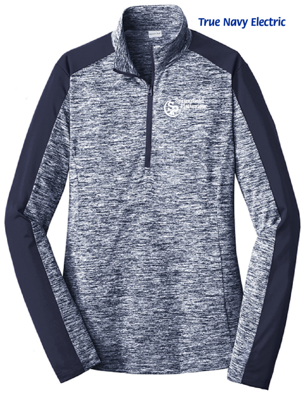 (03) S/P Ladies Electric Heather 1/4-Zip (LST397)