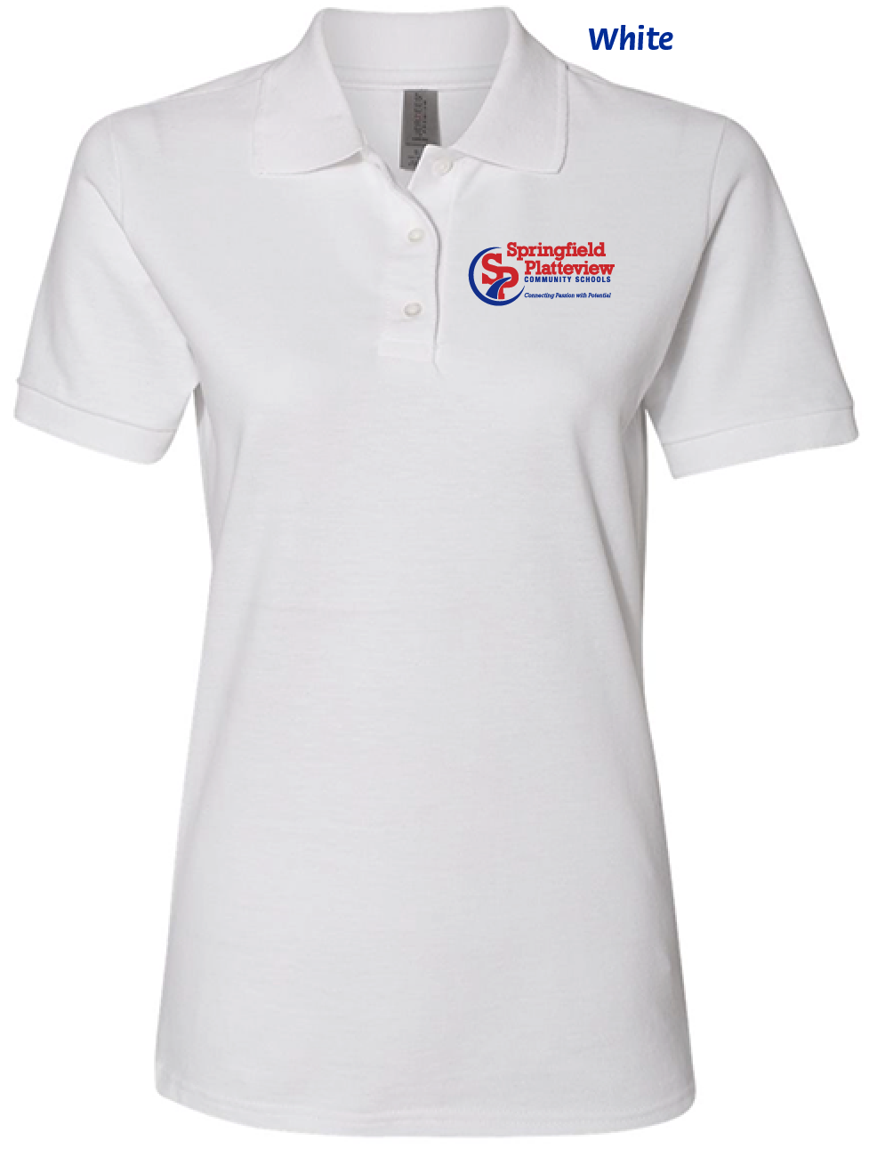 (01) S/P Ladies Ringspun Cotton Piqué Polo (443W)