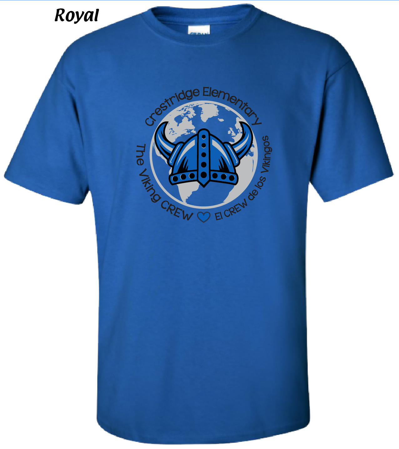 (01) Crestridge 50/50 Short Sleeve Tee (8000)